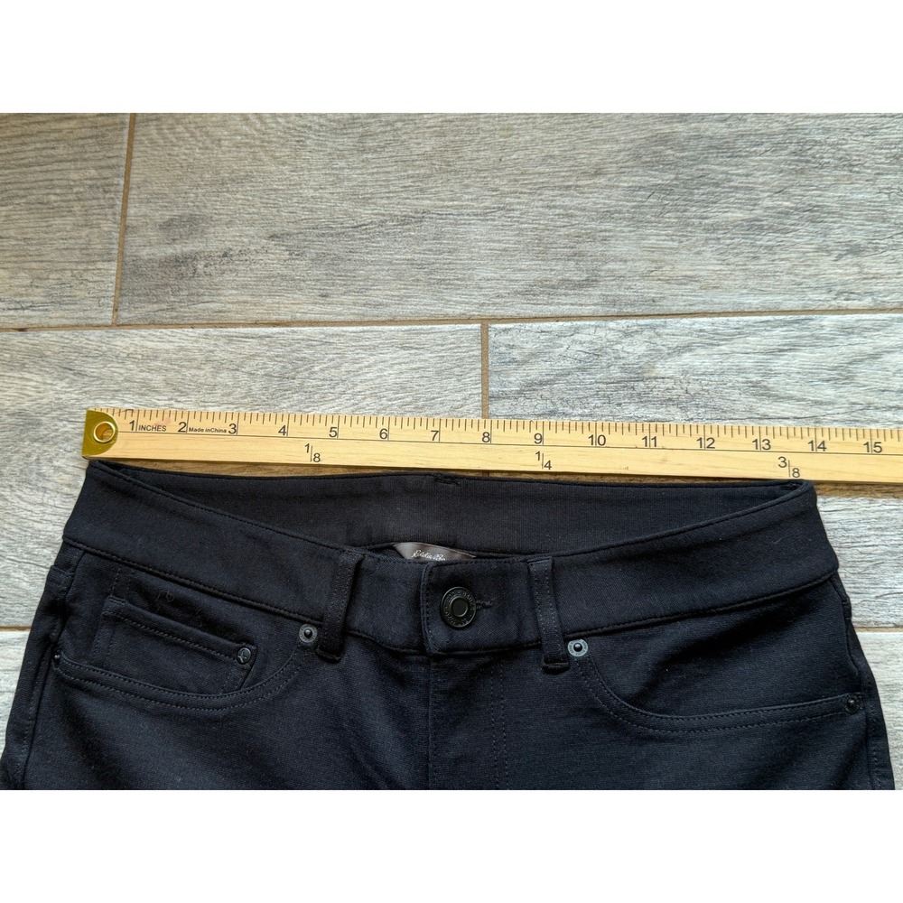 Eddie Bauer Slim Straight Pants Womens 6 Black 5-Pocket Stretch Hiking Travex - Picture 4 of 12
